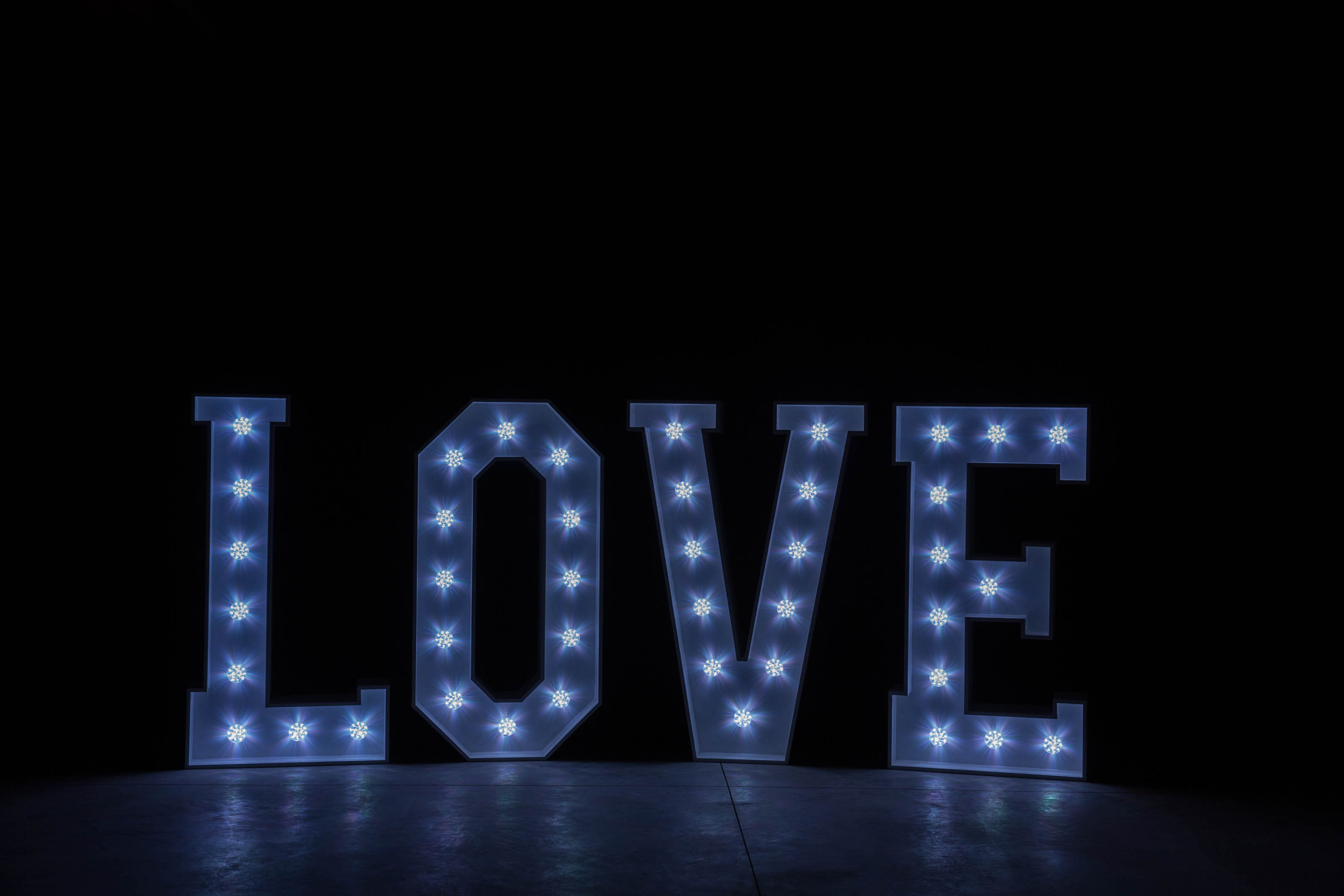 4' LOVE Letters - White Light - Photo by Viscosi Photography