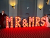 4' MR & MRS Light Up Letters - Photo by Sawicki Photography
