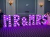 4' MR & MRS Light Up Letters - Photo by Sawicki Photography