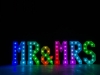4' MR & MRS Letters - Rainbow Light - Photo by Viscosi Photography