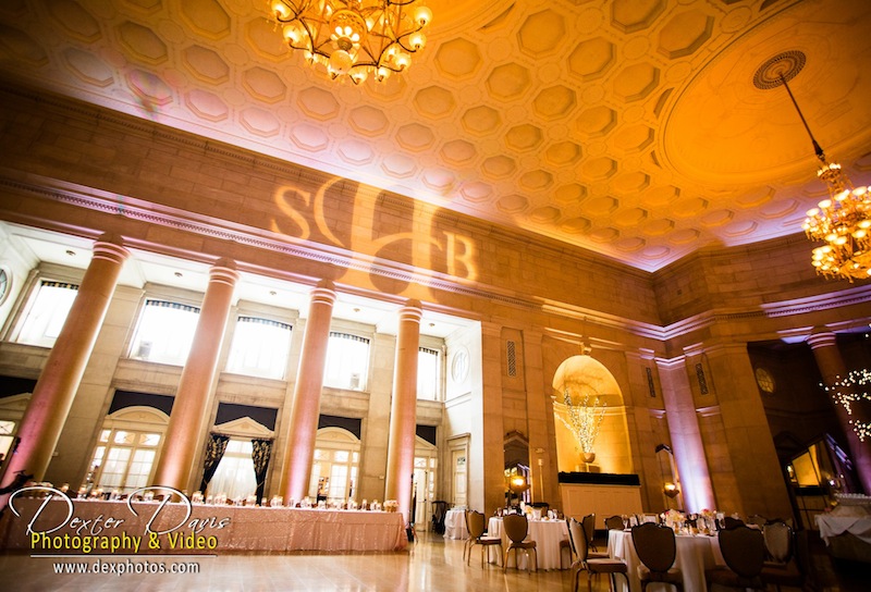 Monogram & White Up Lighting @ The Hall of Springs - Photo by Dexter Davis Photography & Video