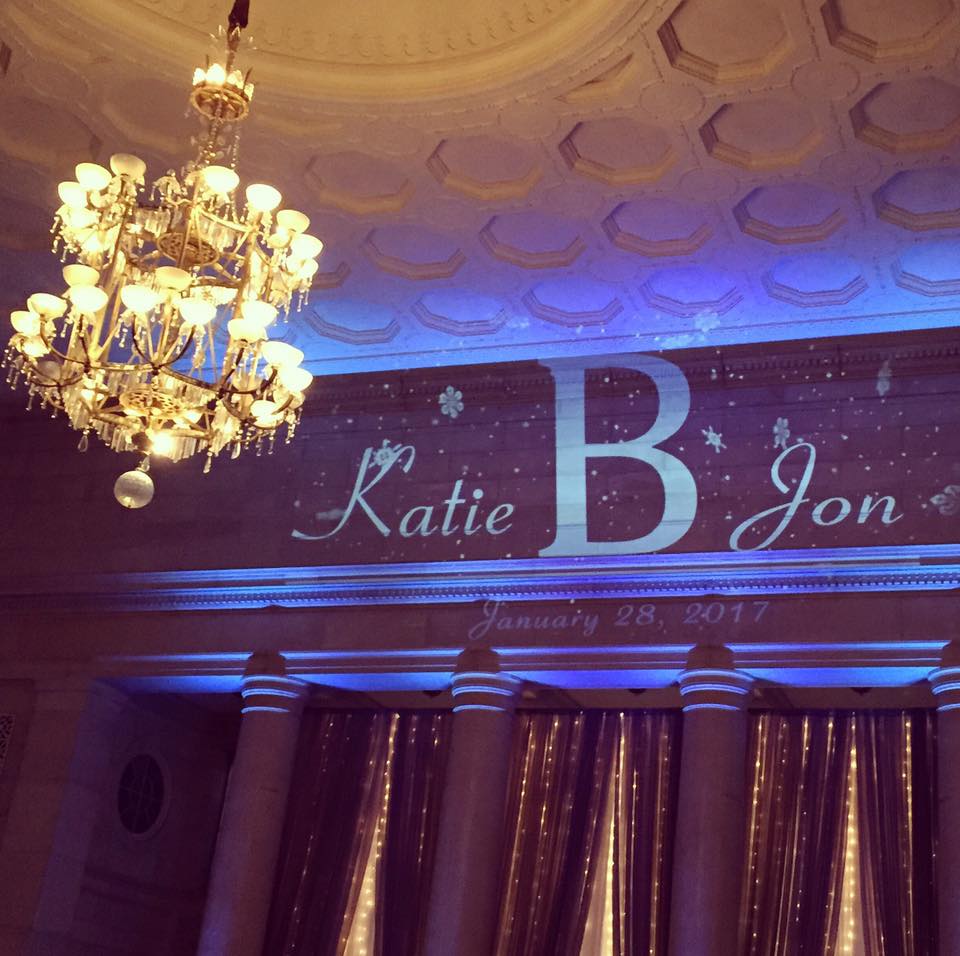 Blue Up Lighting & Animated Monogram @ The Hall of Springs