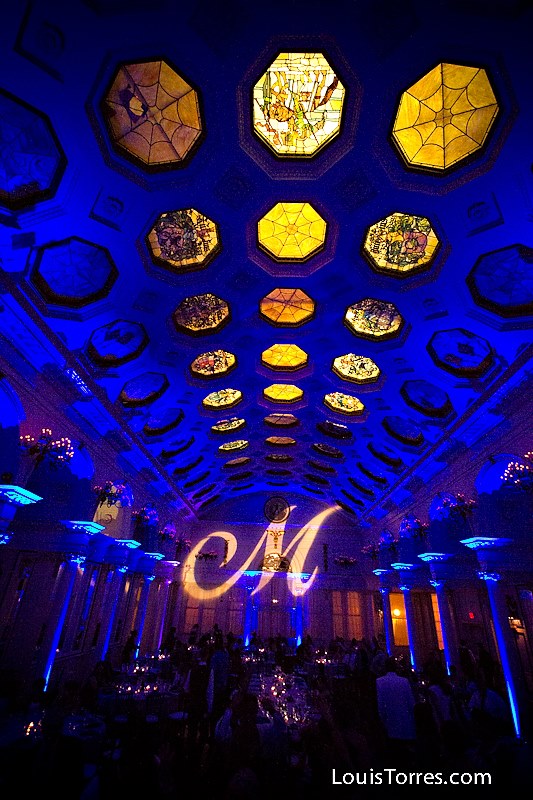 Blue Up Lighting & Monogram @ Canfield Casino