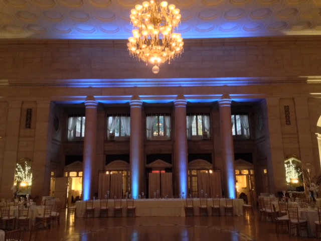 Light Blue Up Lighting @ The Hall of Springs