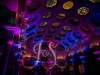 Purple & Blue Up Lighting + Monogram @ The Canfield Casino