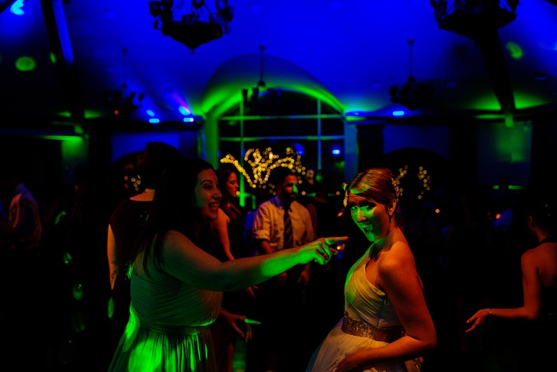 Blue & Lime Up Lighting @ Saratoga National Golf Club - Photo by Tracey Buyce Photography